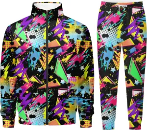 001 80s/90s Outfit for Men, Sweatsuit Set, Tracksuit, 01-S