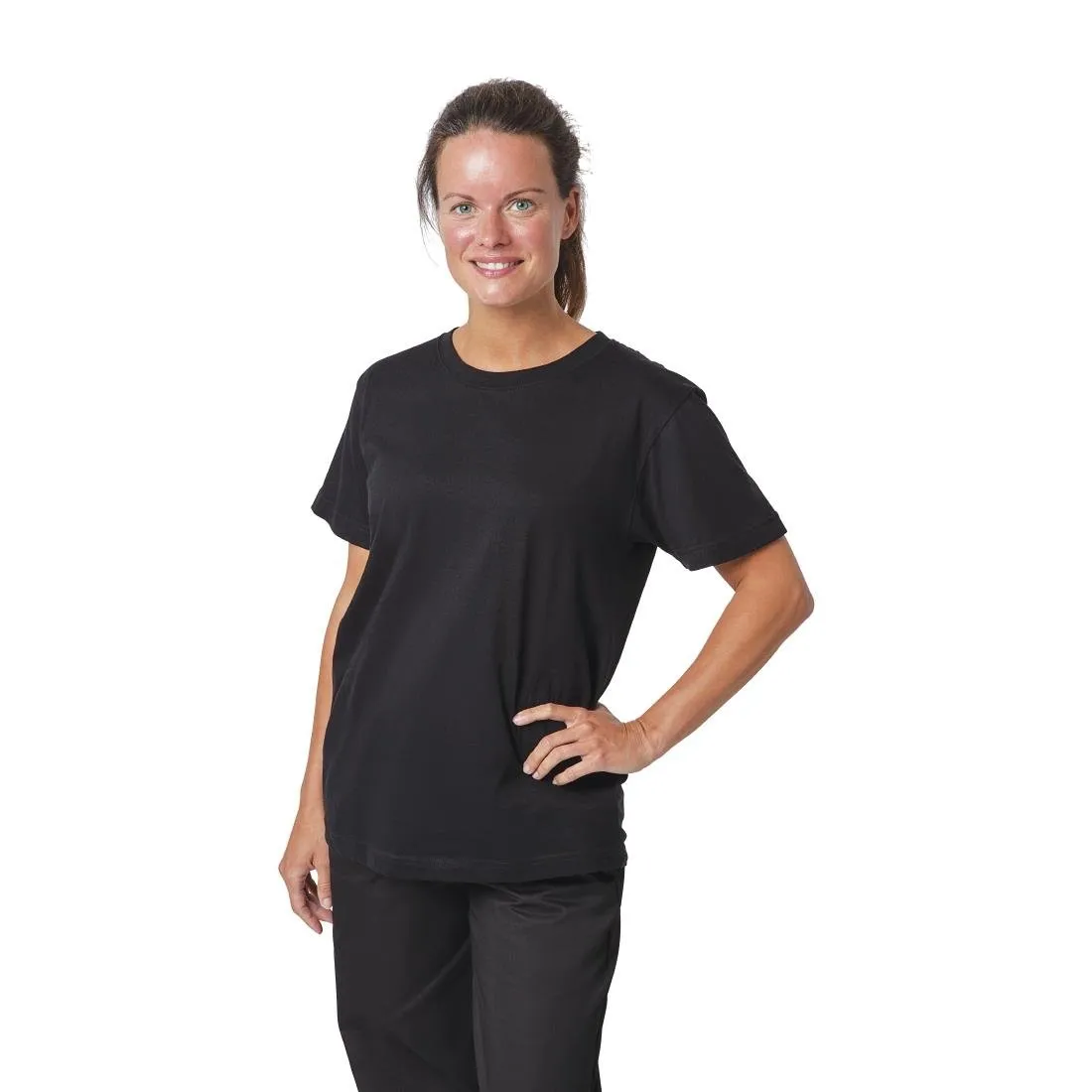 A295-XL Unisex Chef T-Shirt Black XL