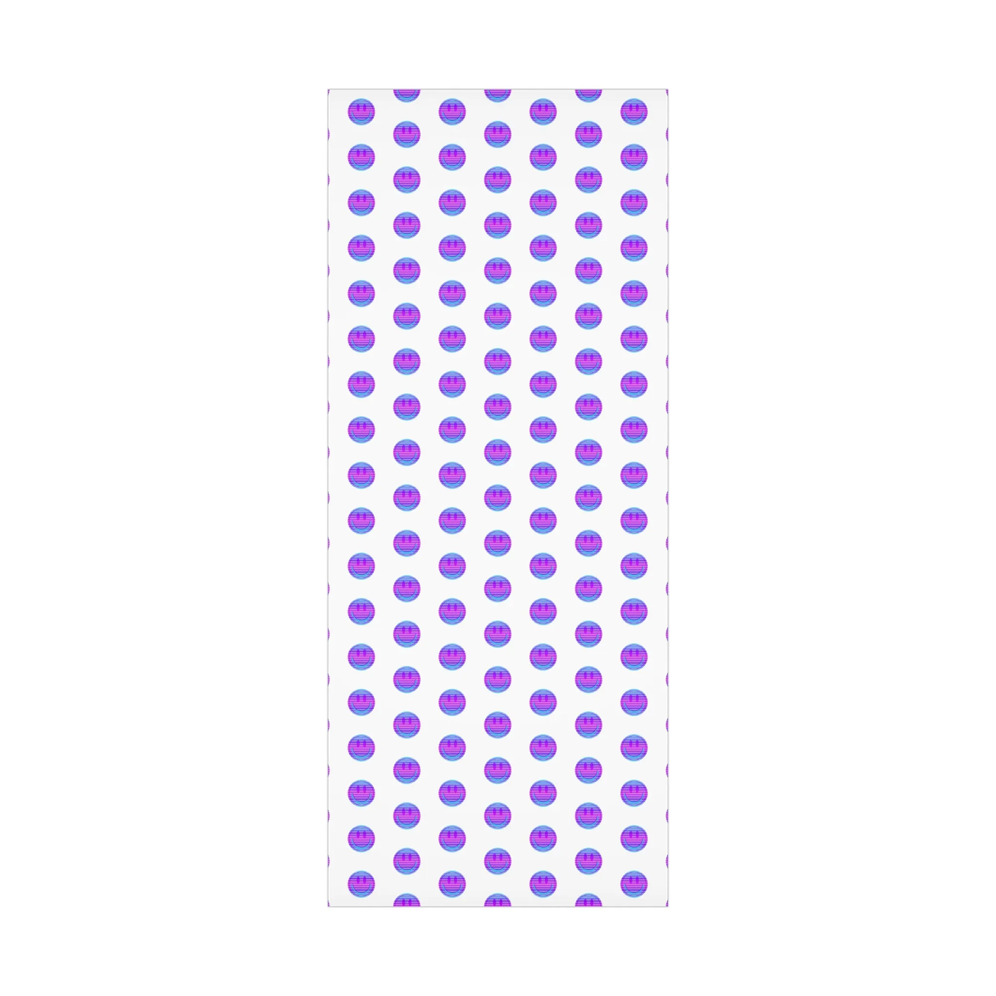 Aesthetic Gift Wrap Paper, Purple Smile Face Gift Wrap Paper, Blue Purple Smile Wrapping Paper, Pastel Christmas Paper, Purple Gift Wrap