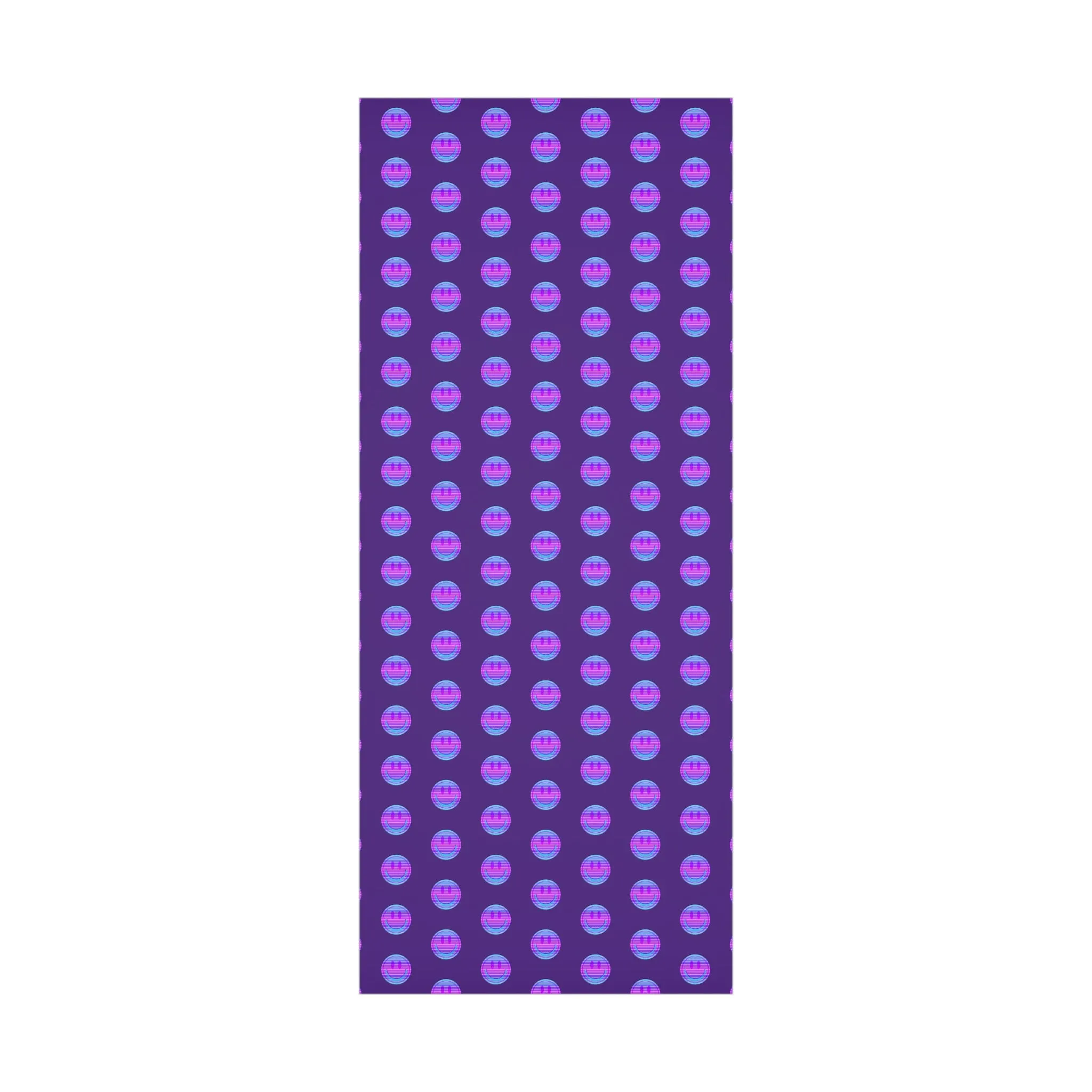 Aesthetic Gift Wrap Paper, Smile Face Gift Wrap Paper, Blue Purple Smile Wrapping Paper, Pastel Christmas Paper, Purple Holiday Wrap