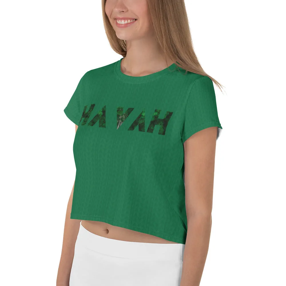 Amazon Green Crop Tee