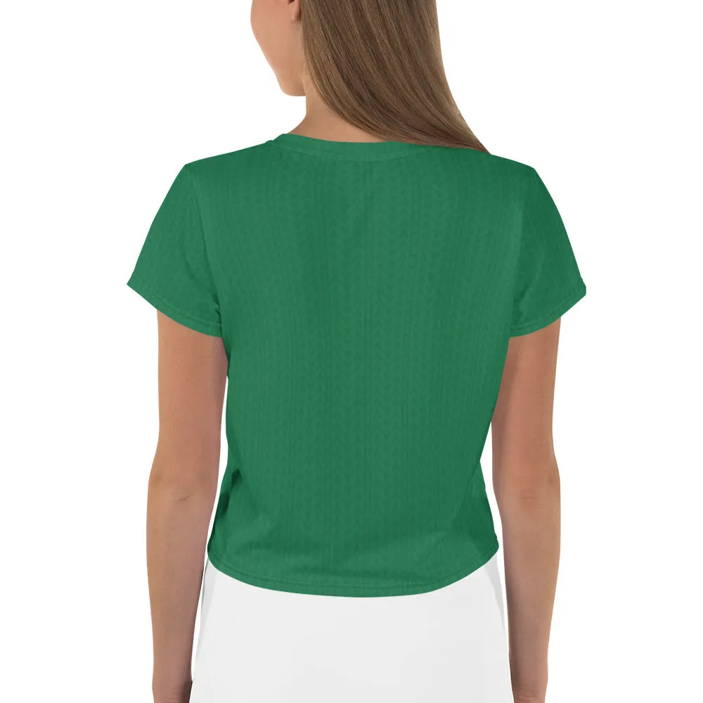 Amazon Green Crop Tee