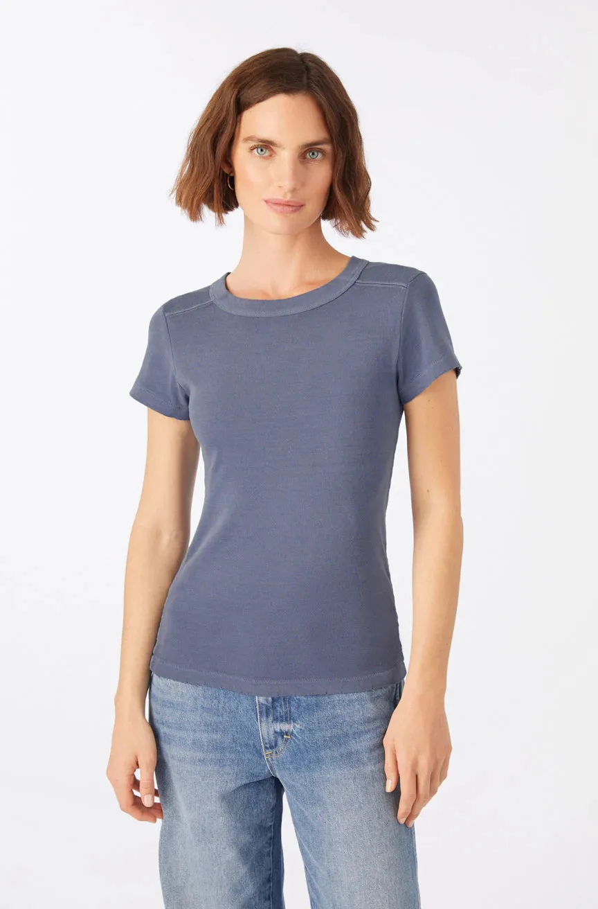 AMO Denim Penny Tee in Dusty Blue
