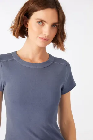 AMO Denim Penny Tee in Dusty Blue