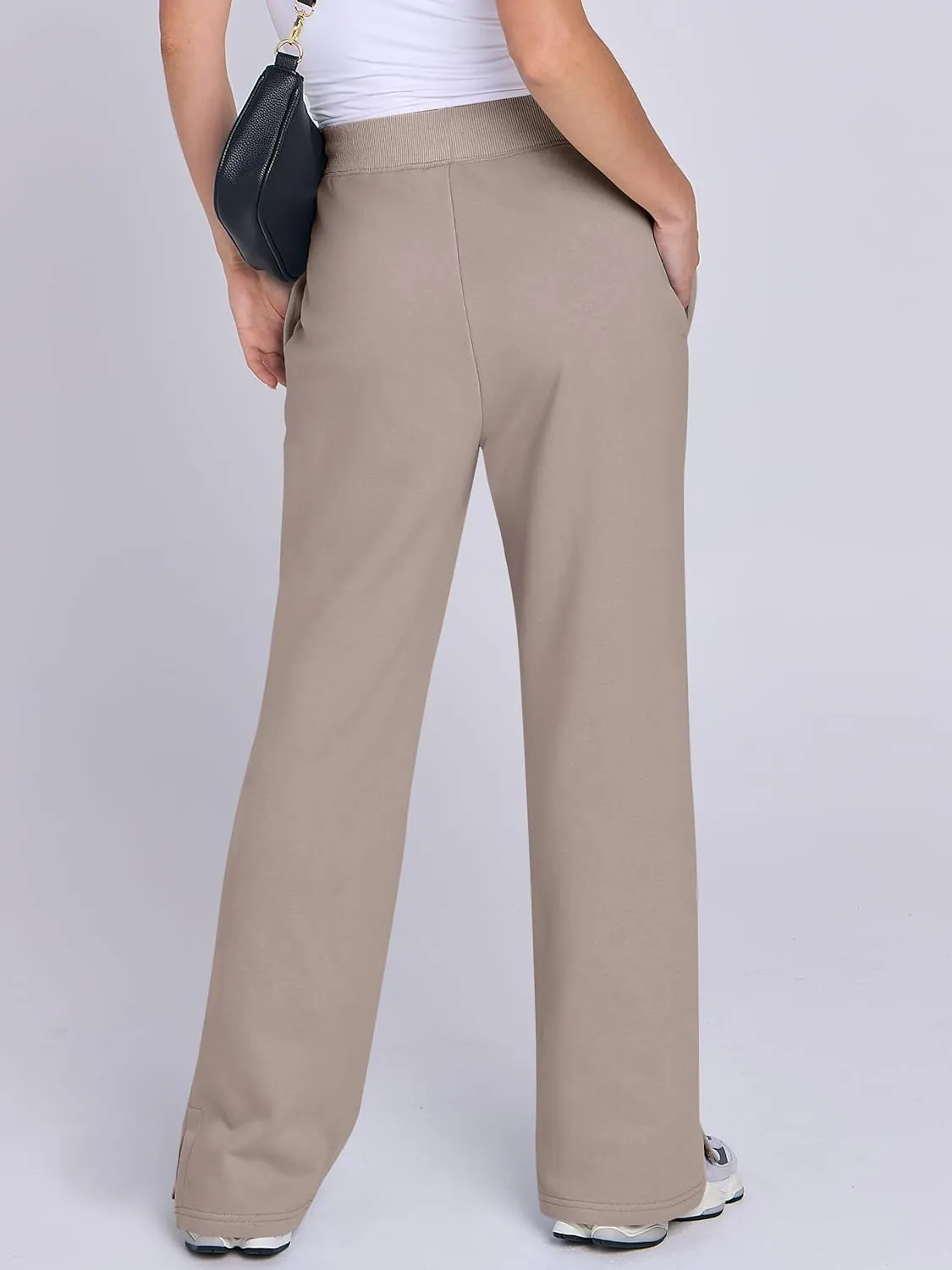 ANRABESS Women's Sweatpants Straight Leg High Waist Casual Drawstring Sweat Pants Workout Athletic Joggers with Pockets