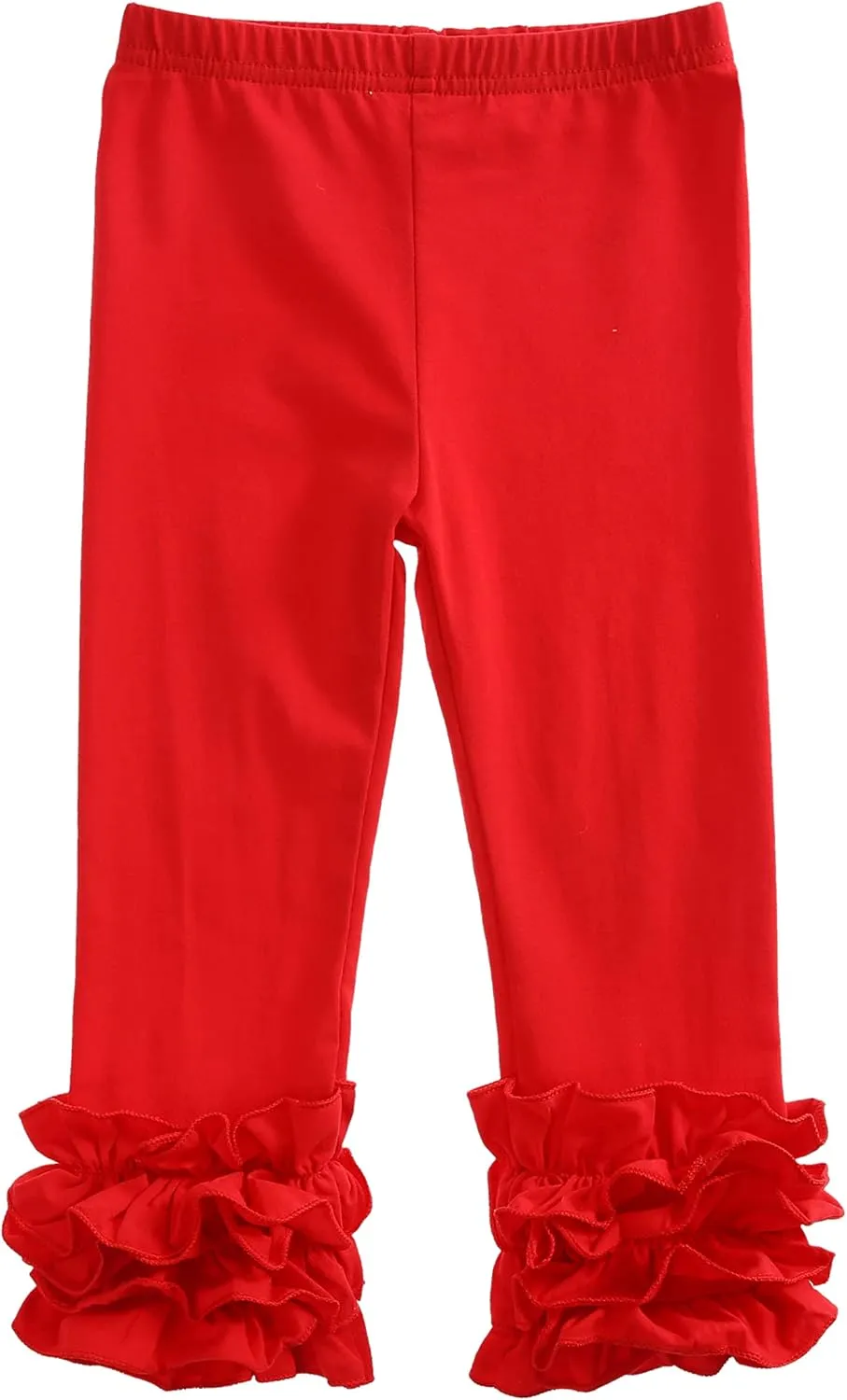 Ashken Baby Girls'Ruffle Pants Toddlers Little Girls Leggings 6 Months-8T