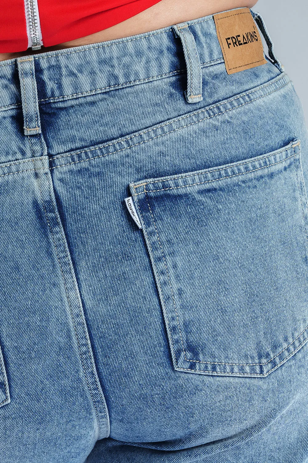 Blue Sparkle Curve Flare Fit Jeans
