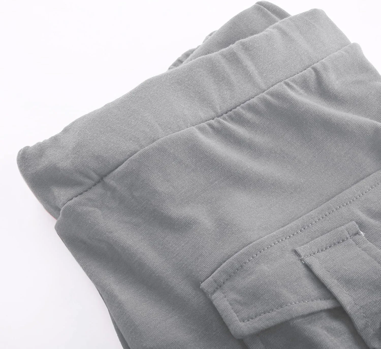 Ceboyel Capris for Women Casual Summer 3/4 Length Cropped Pants High Waist Ladies Cargo Capri Drawstring Trousers with Pocket