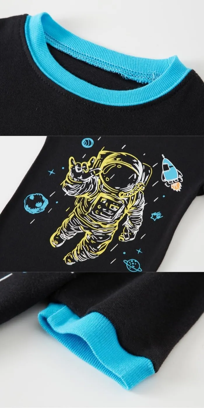 Cotton Pajamas Boys Summer Shorts Sets Toddler Boys Pjs Kids Sleepwear 18Months-12Years