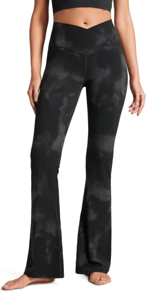 CRZ YOGA Butterluxe Crossover Flare Leggings for Women 31" - High Waist V Cross Bootcut Bell Bottoms Tummy Control Yoga Pants