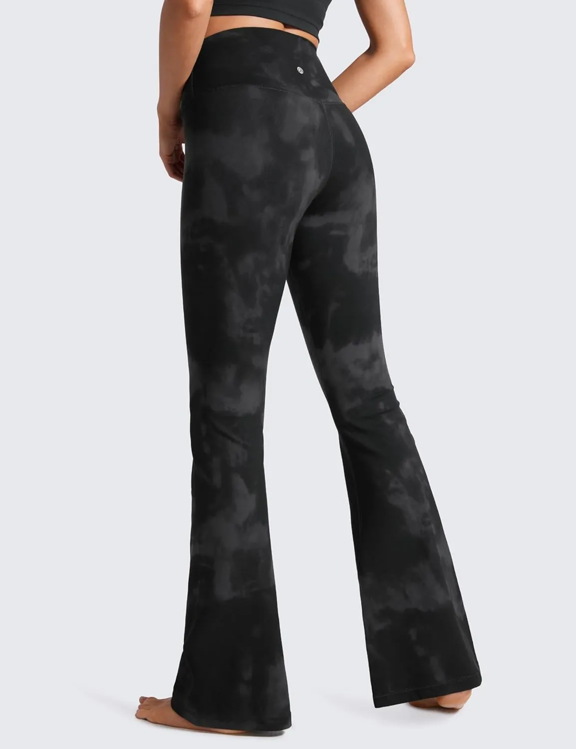 CRZ YOGA Butterluxe Crossover Flare Leggings for Women 31" - High Waist V Cross Bootcut Bell Bottoms Tummy Control Yoga Pants