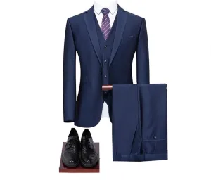 CSCDD (Suit Jacket   Pants) Men's British Business Casual Wedding Gentleman Suit Two-Piece Set(4XL (EUR XL))
