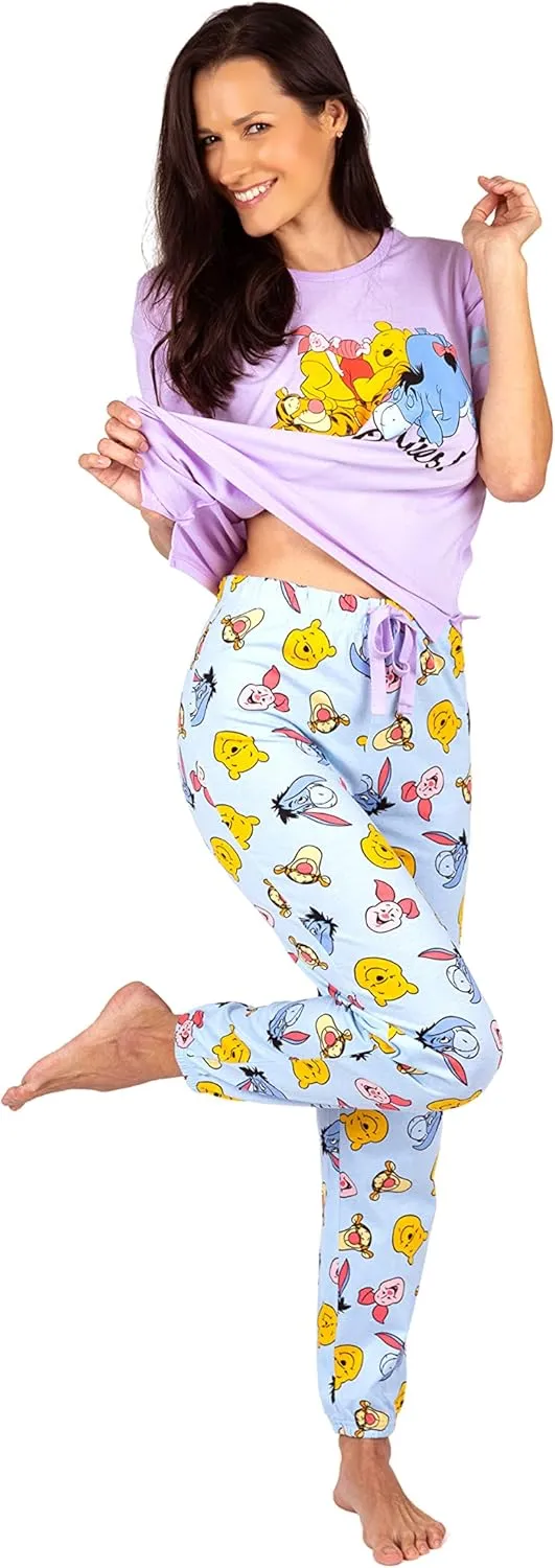 Disney Women's Pajama 2 piece Set, includes Tee and Sleep Pants