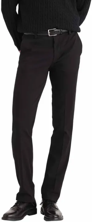 Dockers Men's Slim Fit Easy Khaki Pants, Black, 32W x 34L