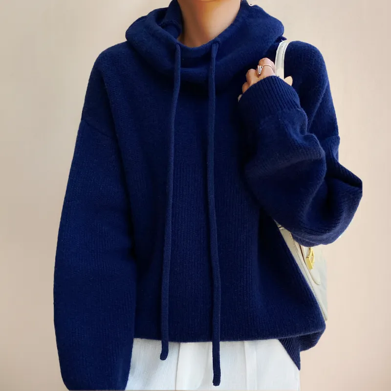 HARLOW - Cosy Turtleneck Hoodie