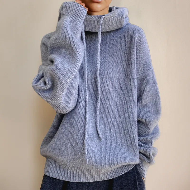HARLOW - Cosy Turtleneck Hoodie