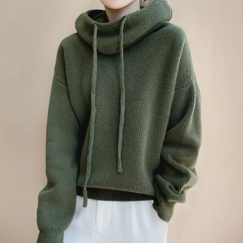 HARLOW - Cosy Turtleneck Hoodie