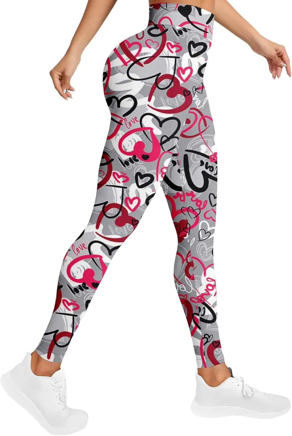 High Waisted Print Leggings for Women Gym Funny Womens Yoga Pants