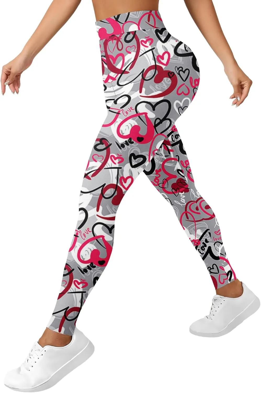 High Waisted Print Leggings for Women Gym Funny Womens Yoga Pants