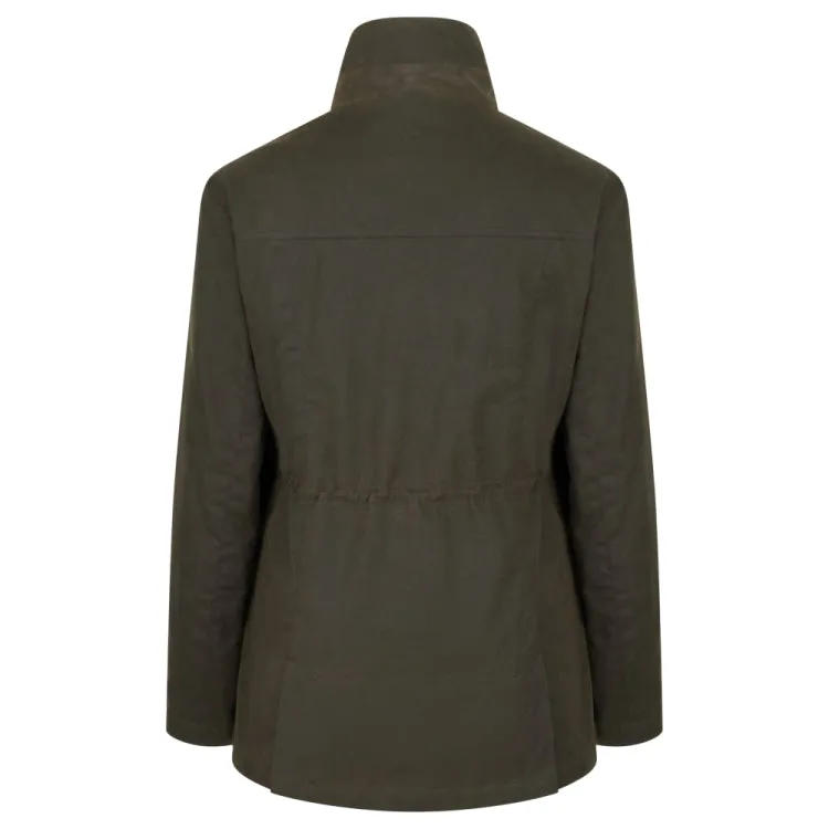 Hoggs of Fife Ladies Caledonia Waxed Waterproof Jacket - Antique Olive