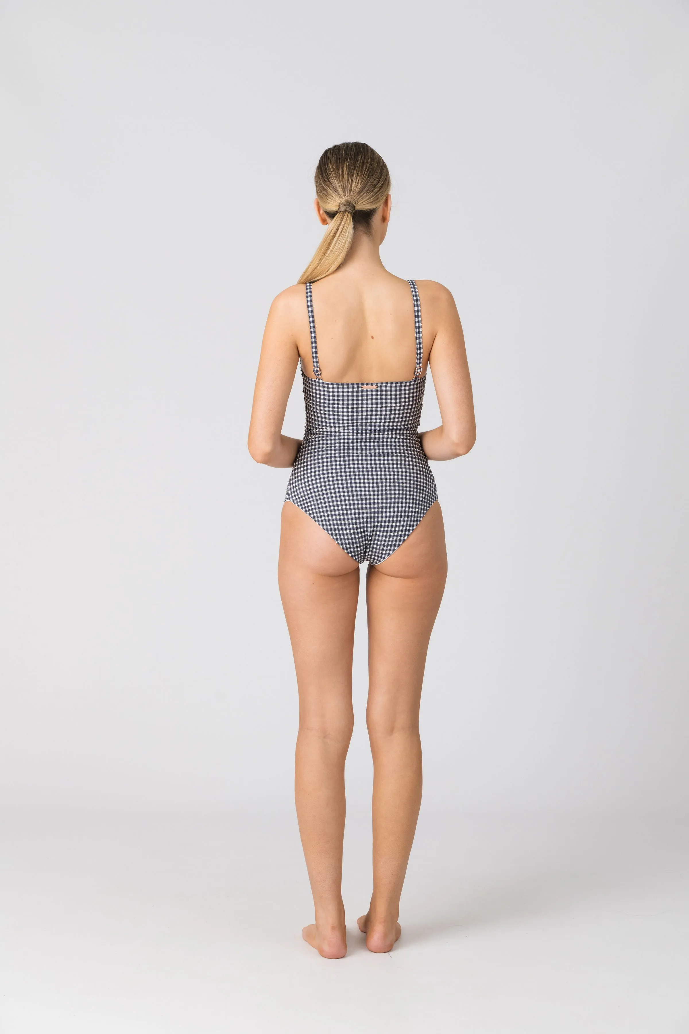 Lisa One Piece in Sapphire Gingham