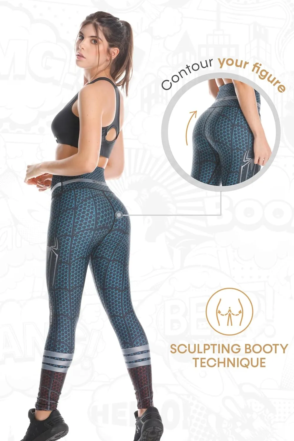 Many Styles of Workout Leggings Women Colombian Yoga Compression Pants, Diferents Sizes