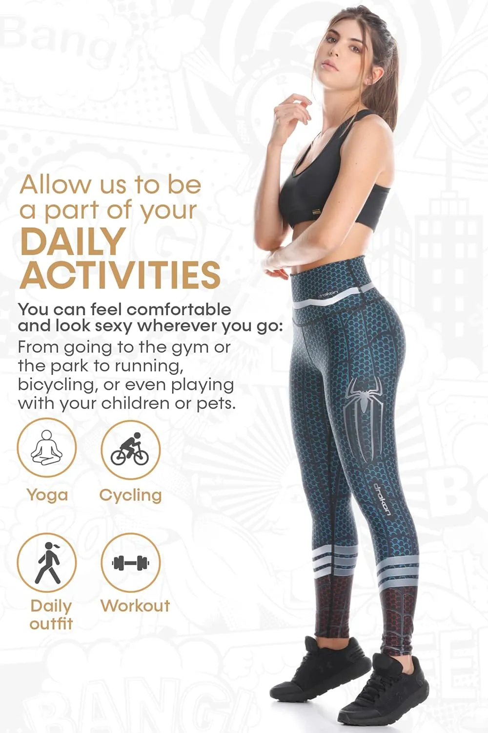 Many Styles of Workout Leggings Women Colombian Yoga Compression Pants, Diferents Sizes