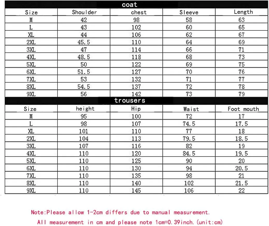 Men's 2 Piece Outfits Casual Track Suit Jacket  Pants Jogger Set