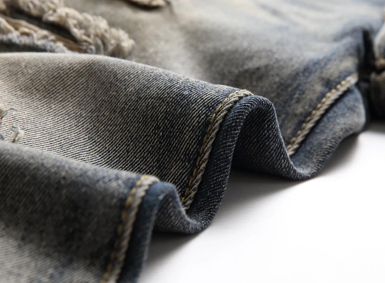 Men's Jeans Slim Fit Ripped Straight Leg Distressed Fashion Denim Pants
