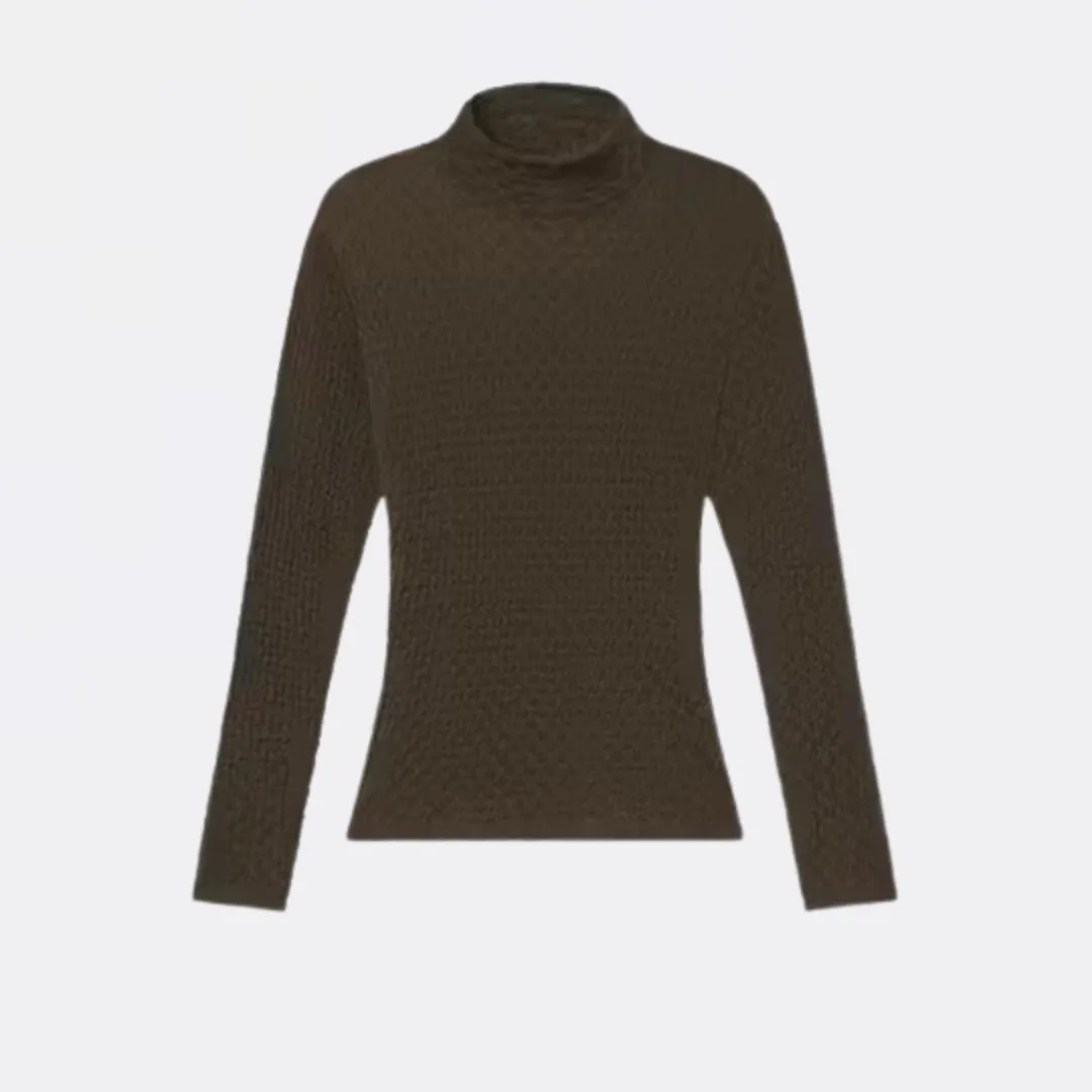 Mesh Lace Turtleneck