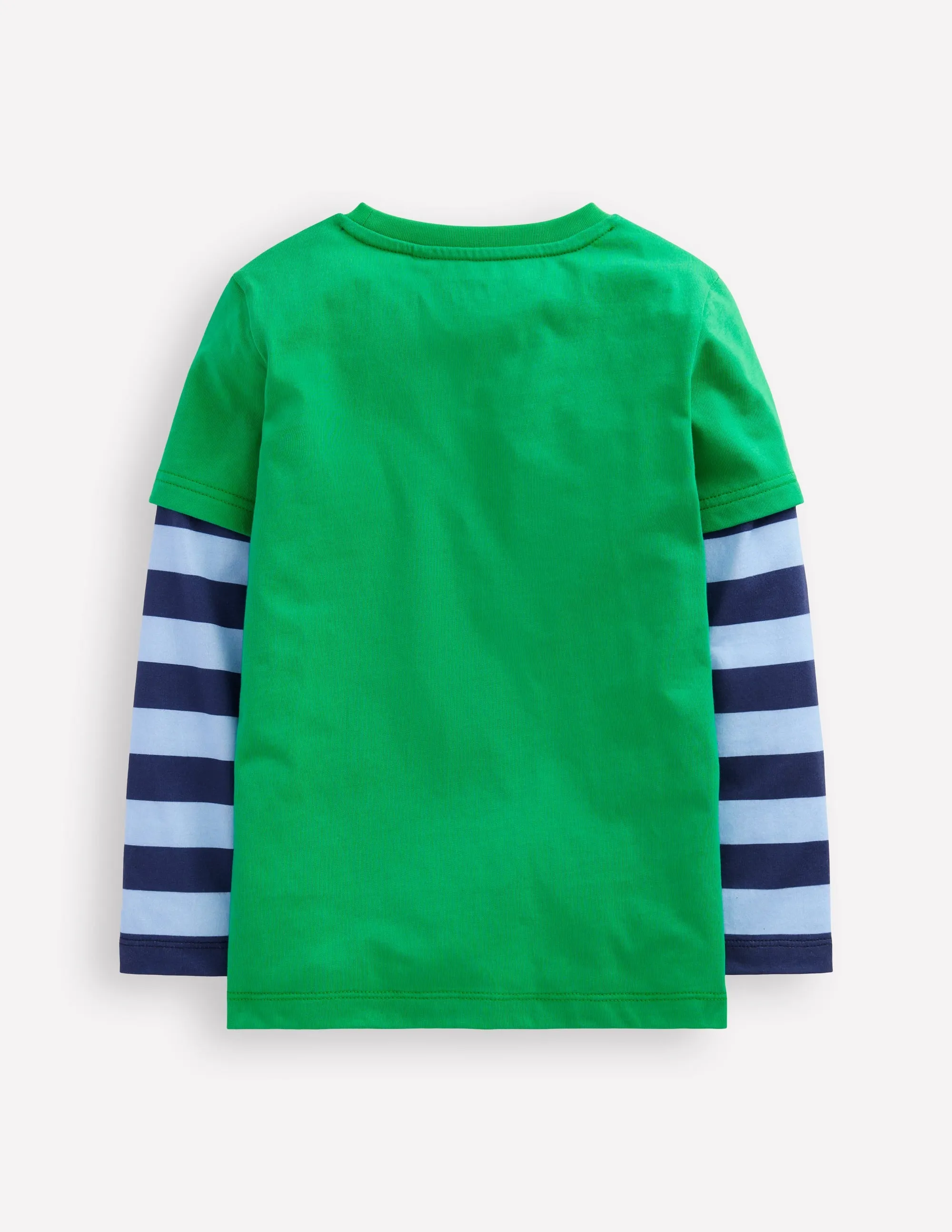 Mock Sleeve T-shirt-Sapling Green