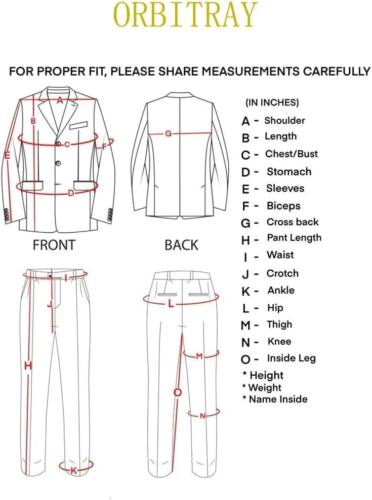 ORBITRAY Men's Velvet Suit 2025 Double Breasted Peaked Lapel Slim Fit Prom Suits for Men