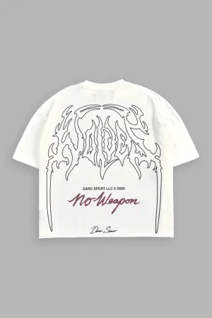 Prosper Premium Raw Hem "Box Cut" Unisex Tee in Cream