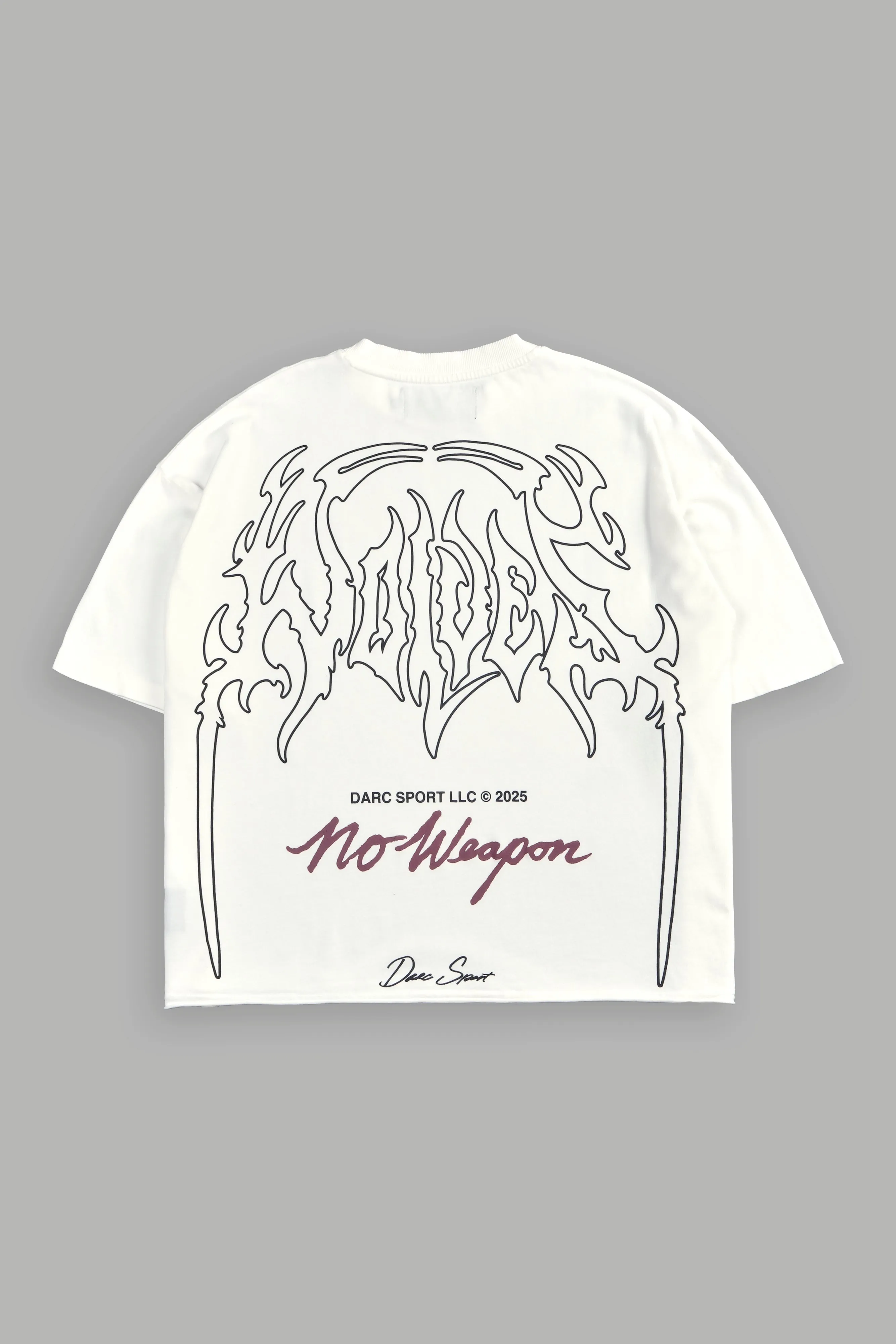 Prosper Premium Raw Hem "Box Cut" Unisex Tee in Cream