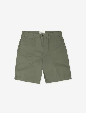 Regular Cotton Linen Surplus Shorts Four Leaf Clover