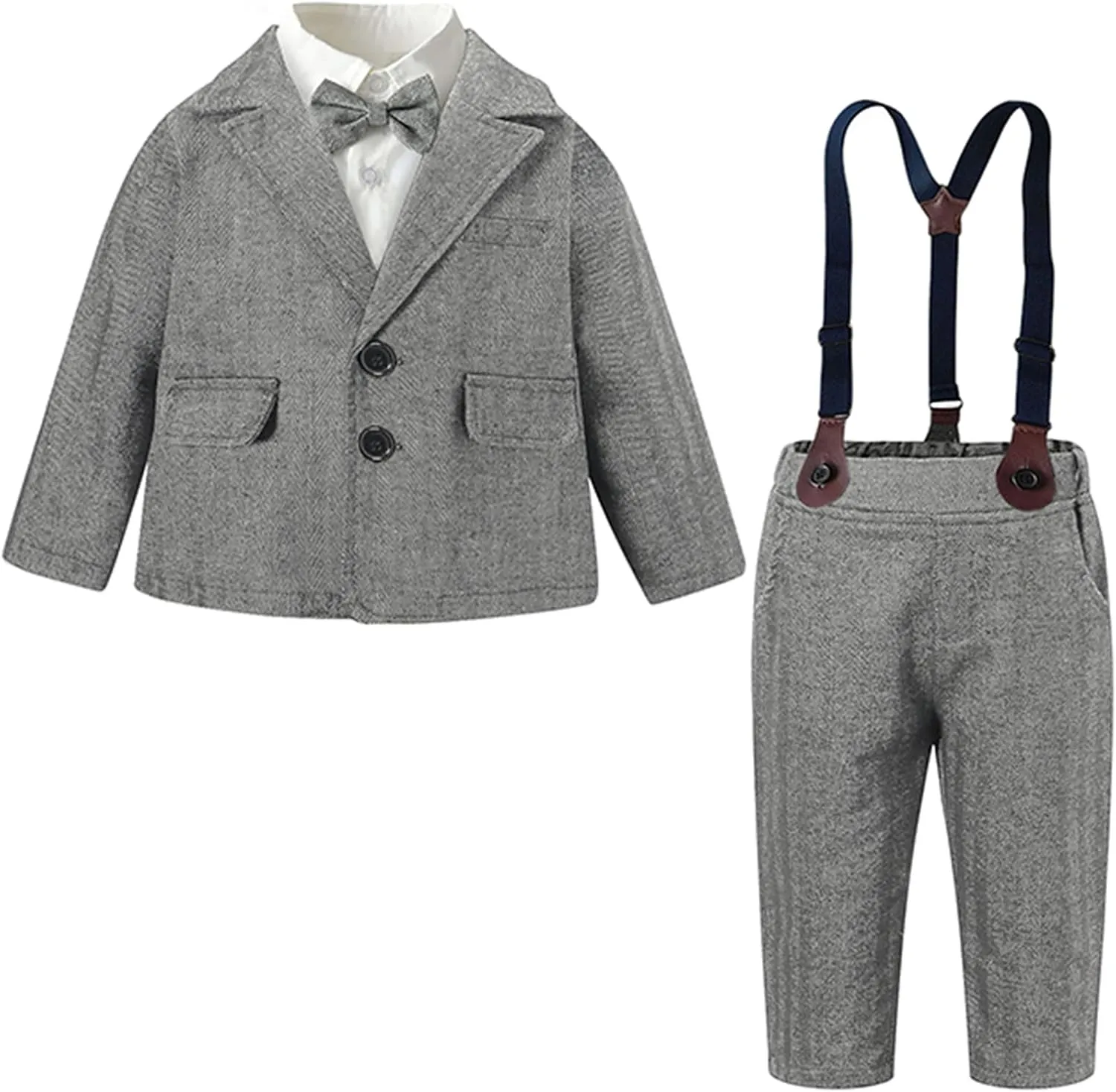 SANGTREE Baby Boys Gentleman Outfits Suits Set, 3 Months - 14 Years