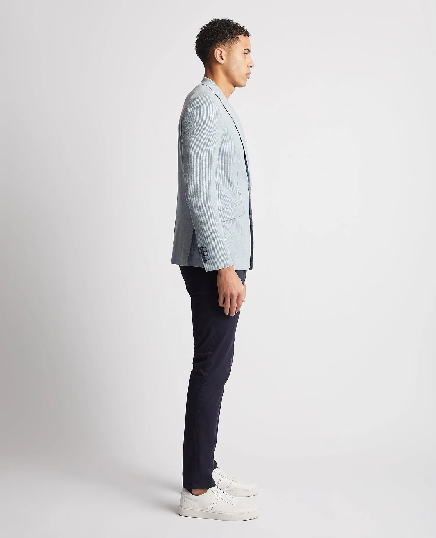 Tapered Fit Cotton-Stretch Jacket