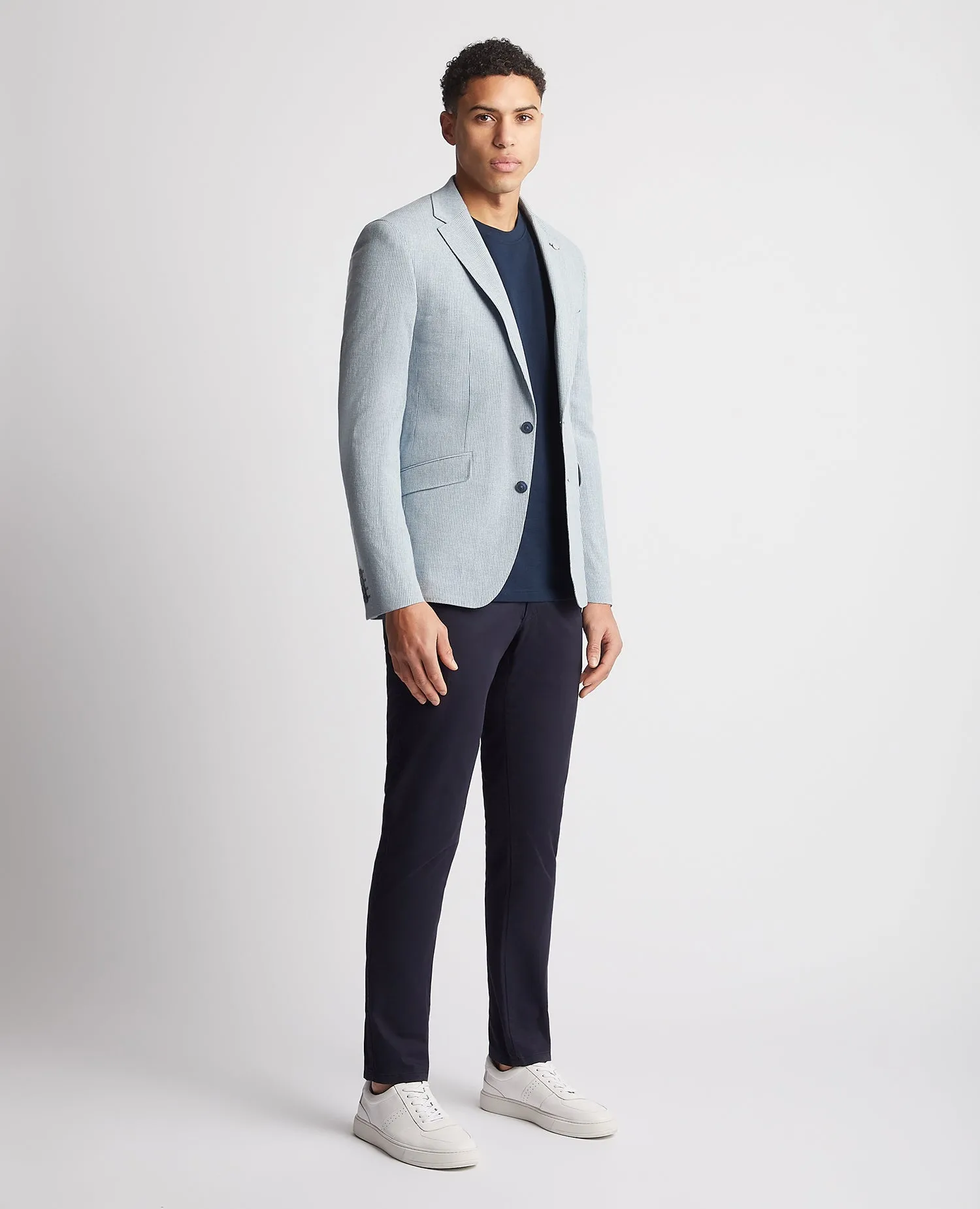 Tapered Fit Cotton-Stretch Jacket