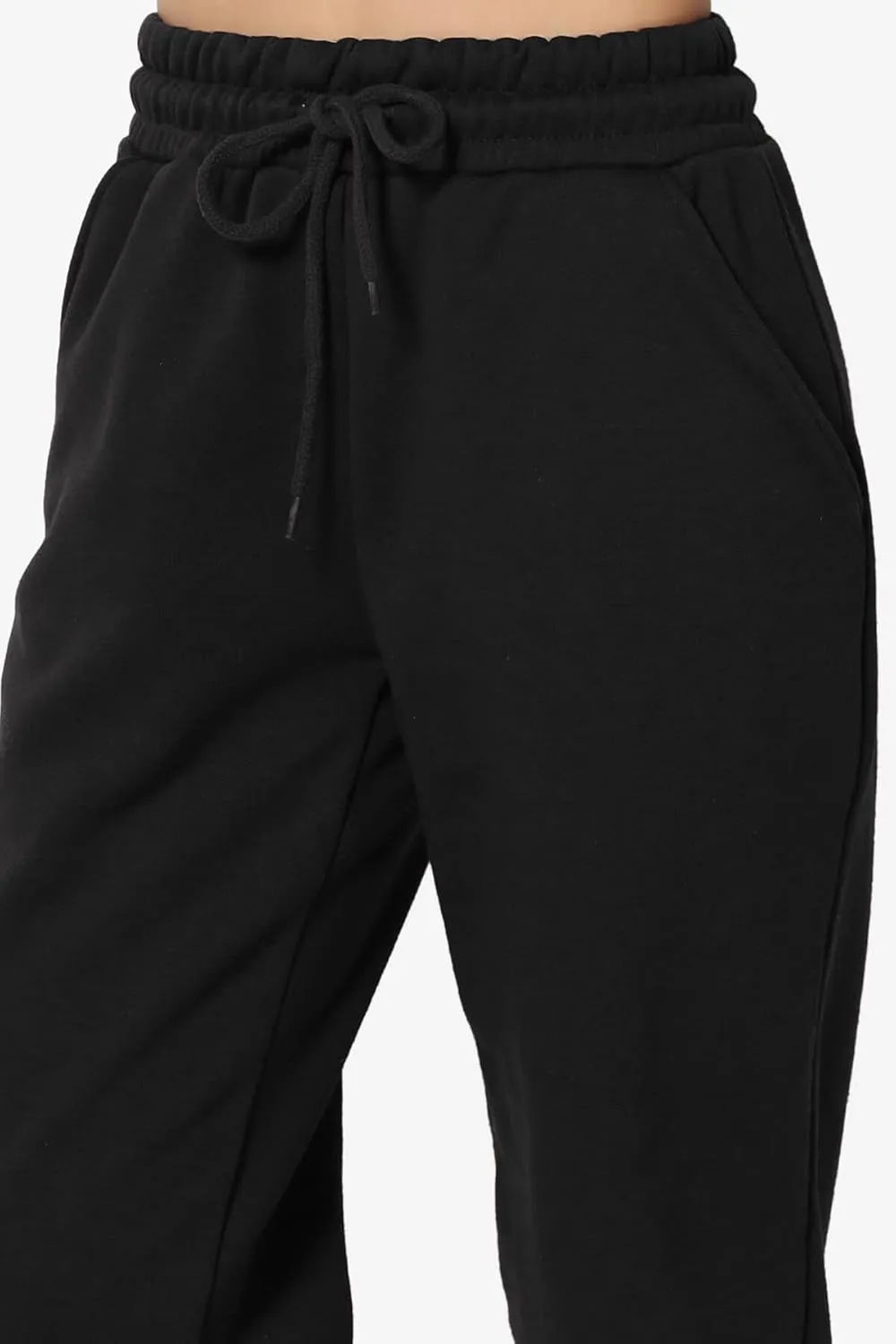 TheMogan Women's S~3X Lounge FleecePullover Sweatshirt Drawstring Jogger Sweat Pants SET