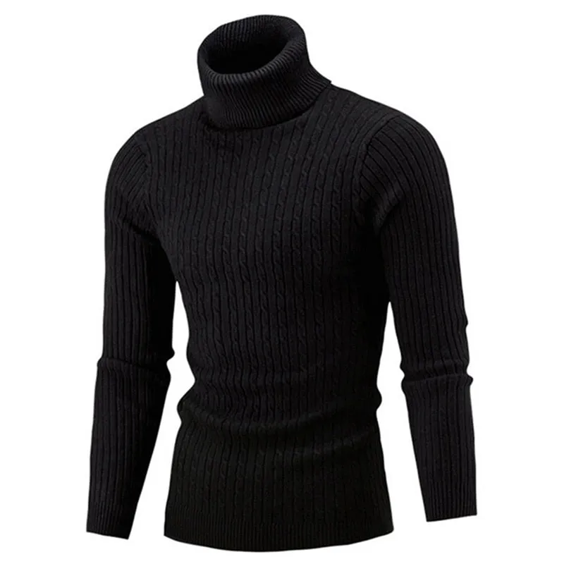 West Louis Turtleneck Solid Casual Sweater
