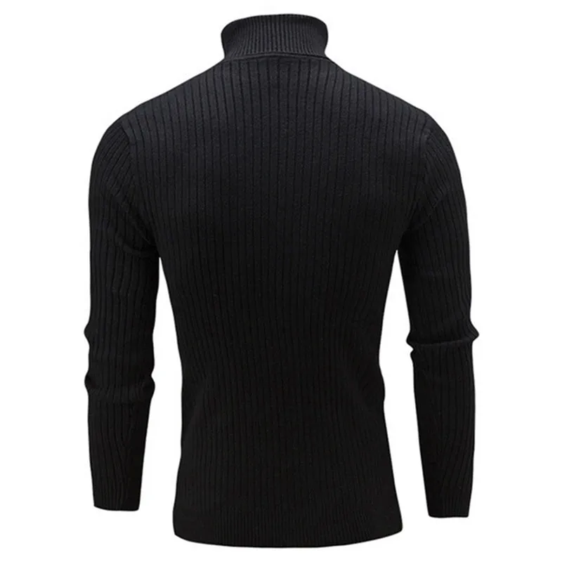 West Louis Turtleneck Solid Casual Sweater