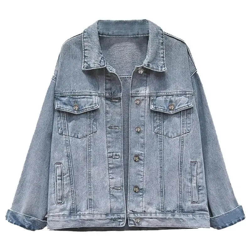 WIAOFELLAS  -  Spring Autumn New Men's Fashion Denim Jacket Male Oversize Loose Casual Jeans Coats Men Streetwear Outerwear Clothes H156